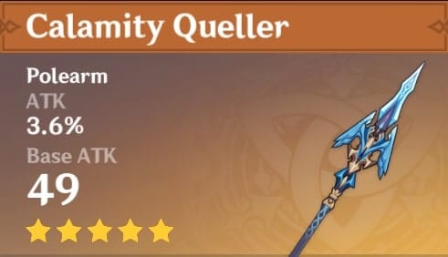 5 Star Polearm Calamity Queller