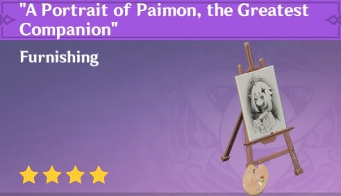 Furnishing A Portrait of Paimon the Greatest Companion