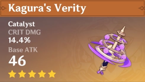 5 Star Catalyst Kagura's Verity