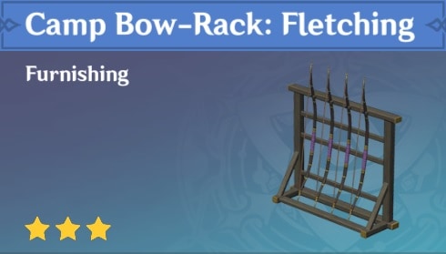Camp Bow Rack Fletching