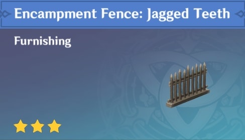 Encampment Fence Jagged Teeth