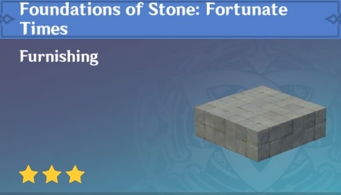 Foundations of Stone Fortunate Times