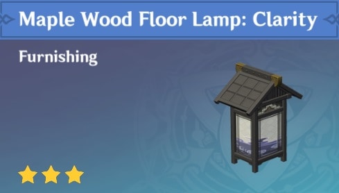 Maple Wood Floor Lamp Clarity