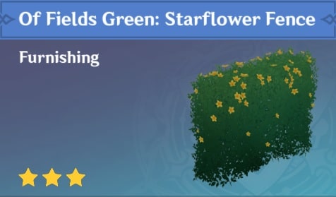 Of Fields Green Starflower Fence