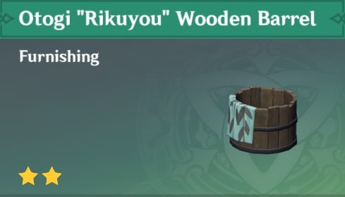 Otogi Rikuyou Wooden Barrel