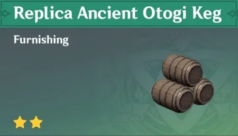 Replica Ancient Otogi Keg Replica Ancient Otogi Keg