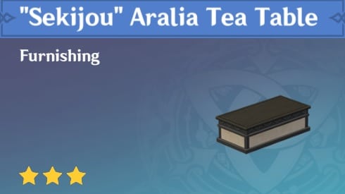 Sekijou Aralia Tea Table
