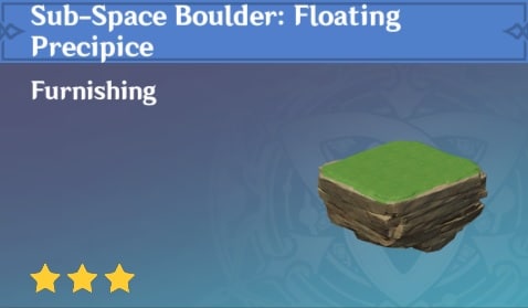 Sub Space Boulder Floating Precipice