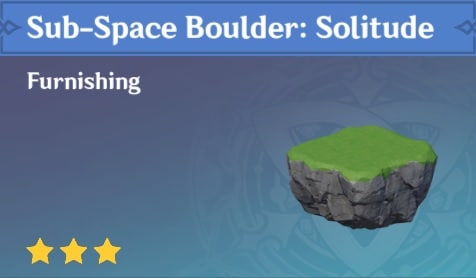 Sub Space Boulder Solitude