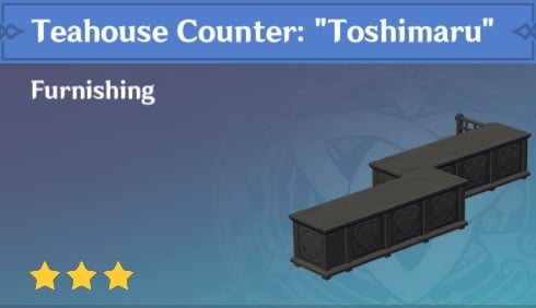 Teahouse Counter Toshimaru