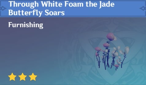 Through White Foam the Jade Butterfly Soars