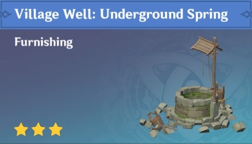 Village Well Underground Spring