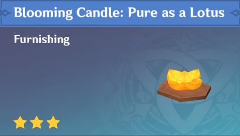 Blooming Candle Pure as a Lotus