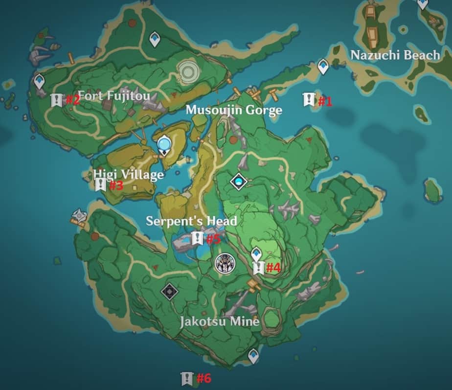 All 6 Simple Tomb Locations in Yashiori Island