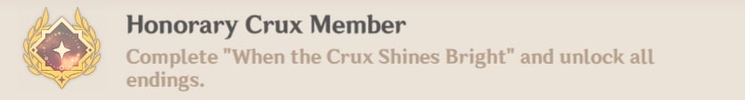 Honorary Crux Member