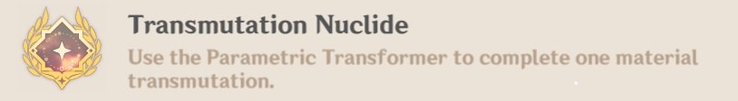 Transmutation Nuclide