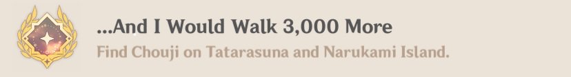 And I Would Walk 3,000 More