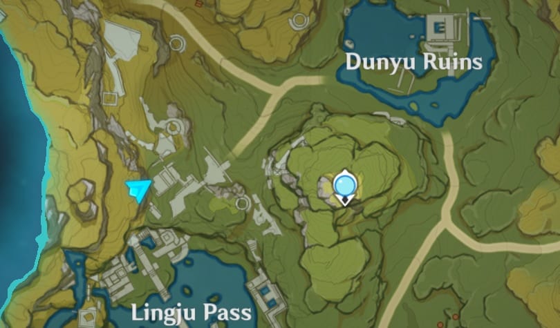 Dunyu Ruins Map