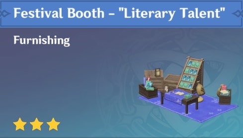 Festival Booth - "Literary Talent"