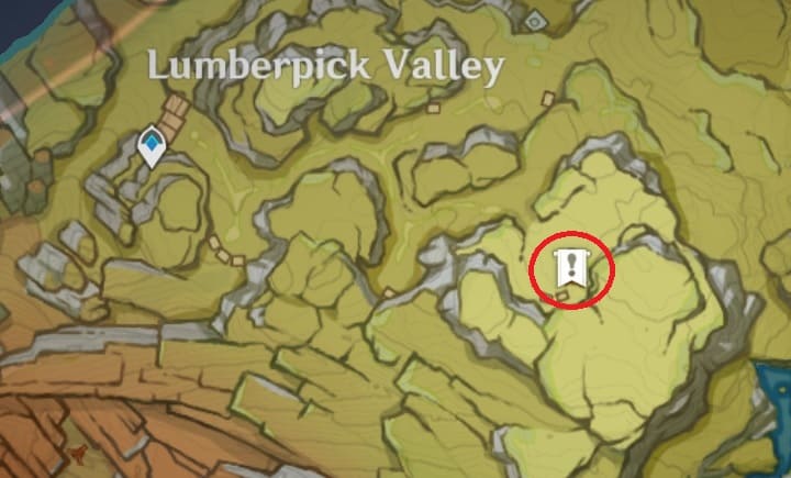 Treasure Map Fragment 1 Map