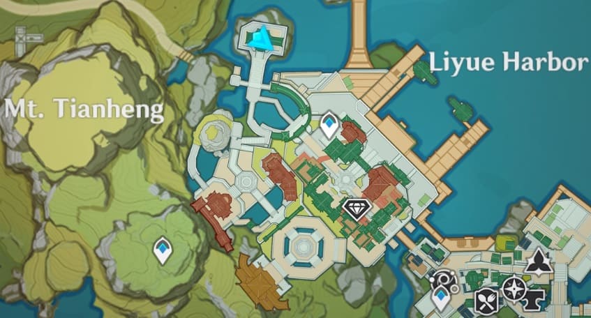 Yujing Terrace Map