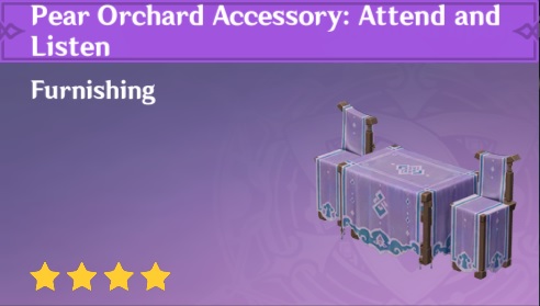 Pear Orchard Accessory: Attend and Listen