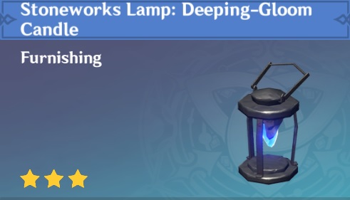 Stoneworks Lamp: Deeping Gloom Candle