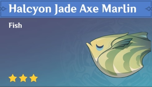 Halcyone Jade Axe Marlin