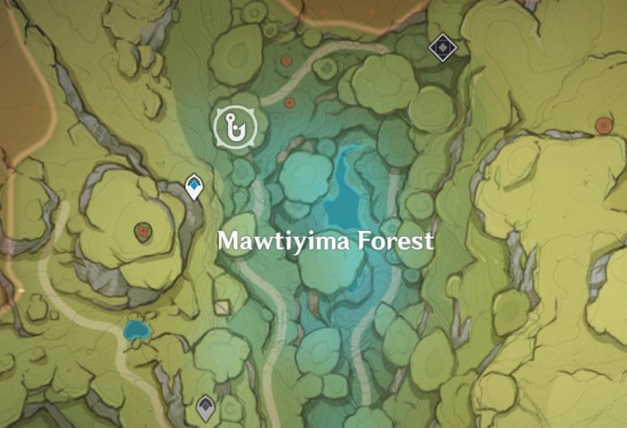 Halcyone Jade Axe Marlin,Lazurite Axe Marlin, and Peach of the Deep Waves Location in Mawtiyima Forest