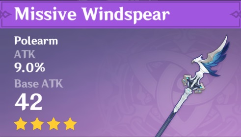Missive Windspear