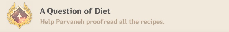 A Question of Diet