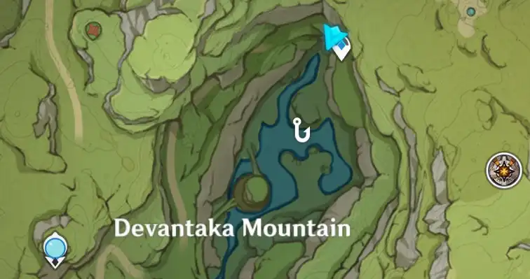 The Colossus Watching Devantaka Viewpoint Map