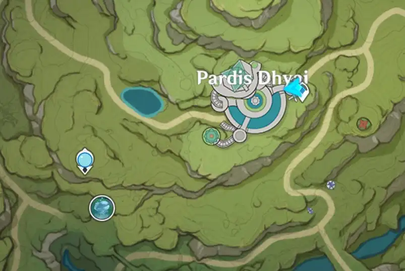 The Garden of Deep Thought Viewpoint Map